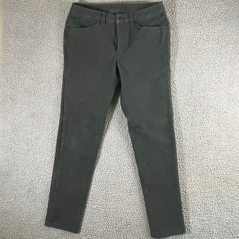 Lululemon Mens 31x30 Charcoal Black Slim Fit ABC Pants Canvas Techwear Commuter